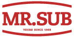 Mr. Sub logo featuring bold red text on a white background, representing a brand in the food industry, relevant to C17media's print and branding solutions.
