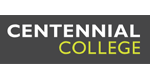Centennial College logo representing educational branding and print solutions by C17media.